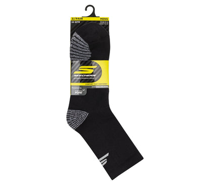 Skechers Men|Clothing 3 Pack Men's Performance Running High Quarter Socks