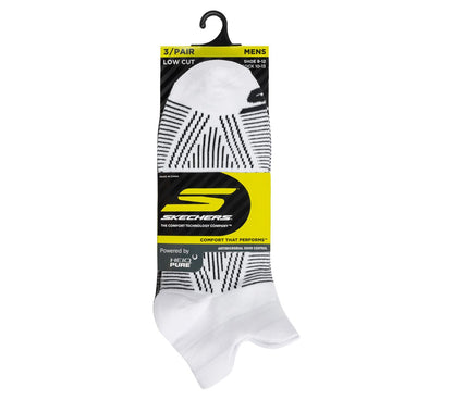 Skechers Men|Clothing 3 Pack Men's Performance Low Cut Pattern Socks