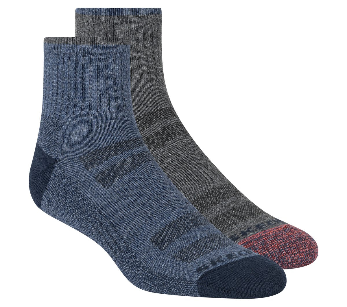 Skechers Men|Clothing Mens Trail Quarter Coolmax Socks - 2 Pack
