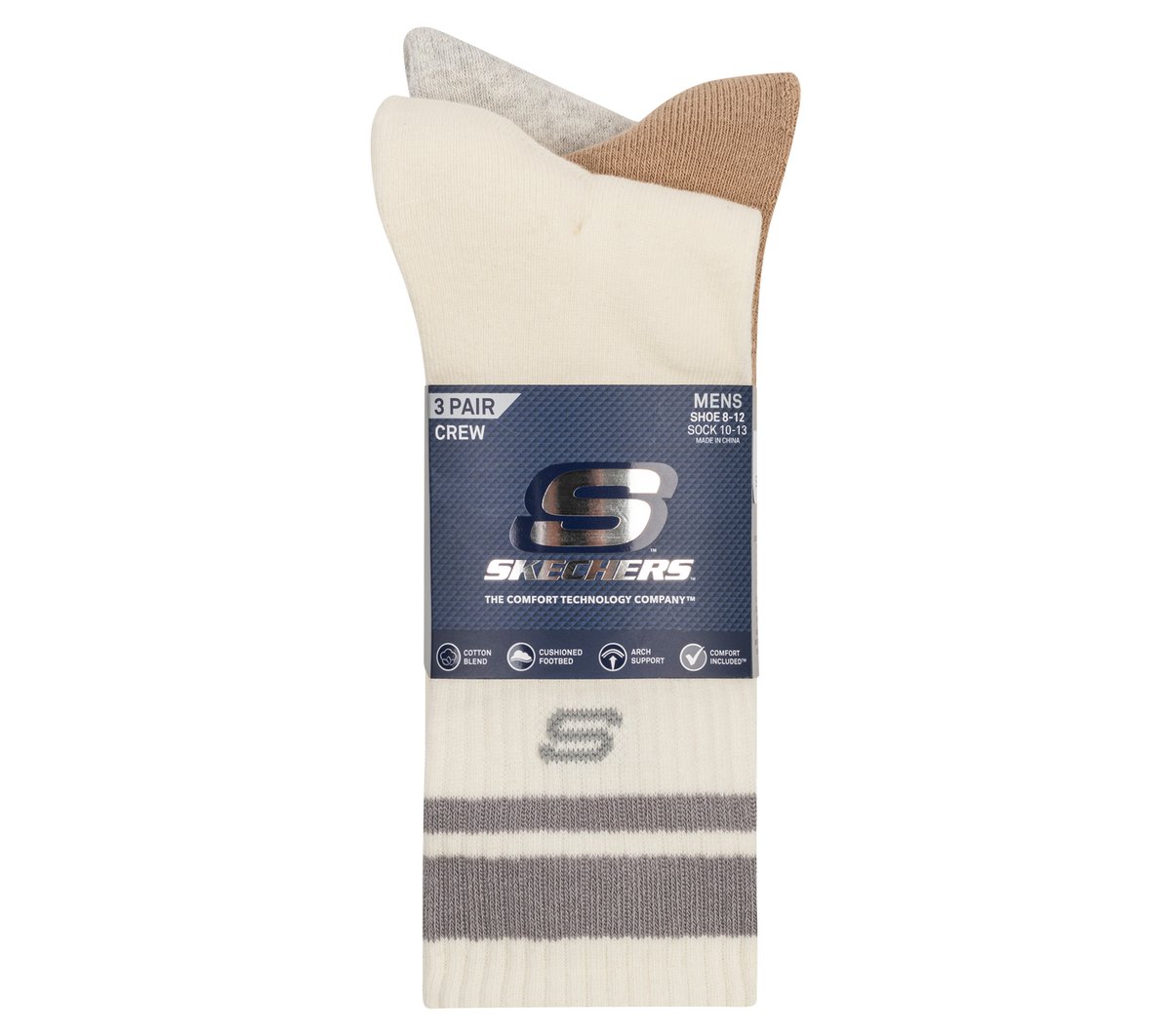 Skechers Men|Clothing 3 Pack Men's Lifestyle Crew Socks