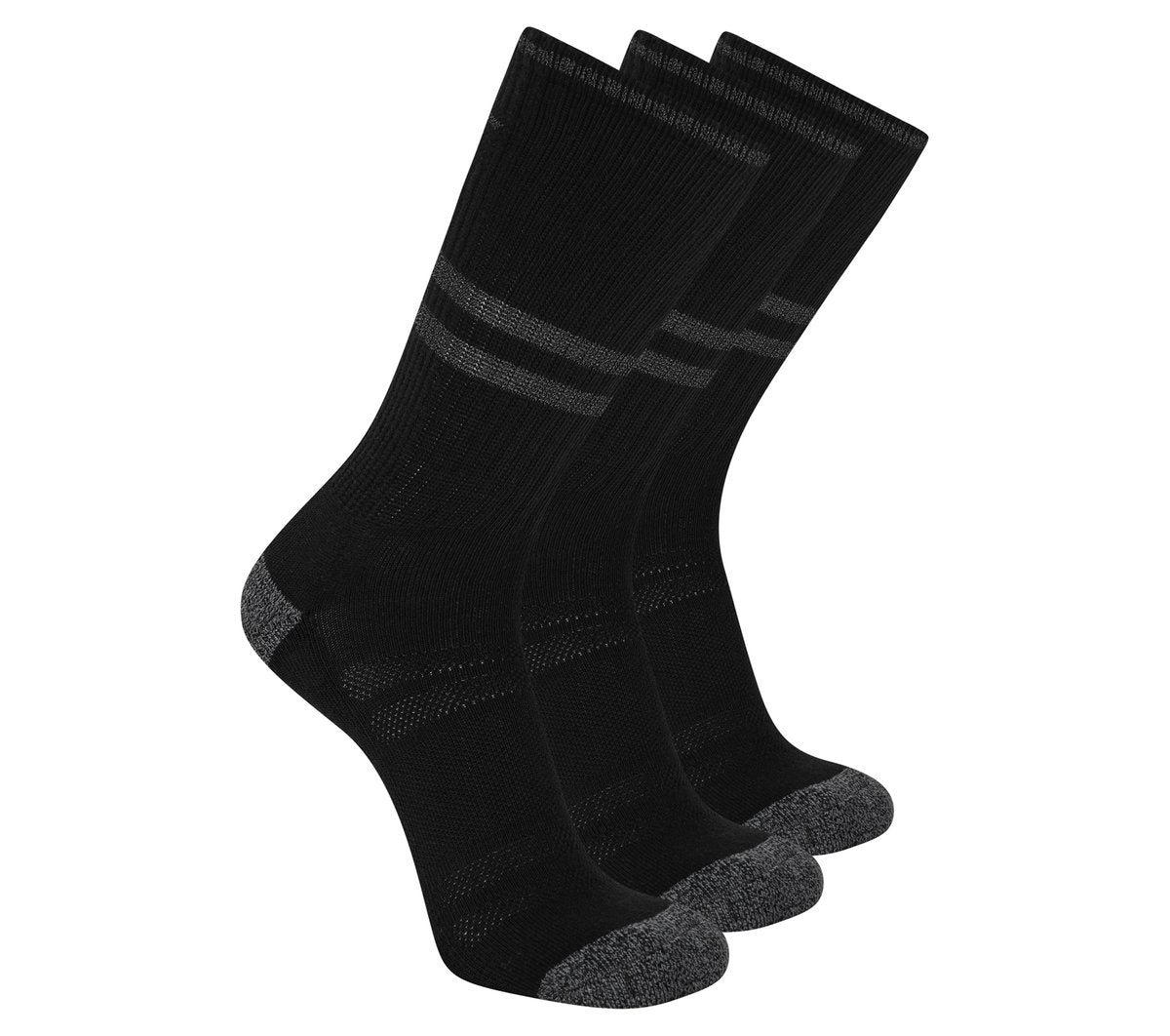 Skechers Men|Clothing 3 Pack Men's Reflective Performance Crew Socks