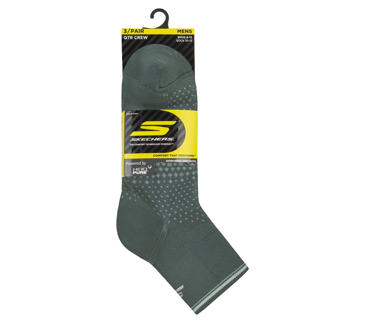 Skechers Men|Clothing 3 Pack Men's Performance Running Quarter Socks