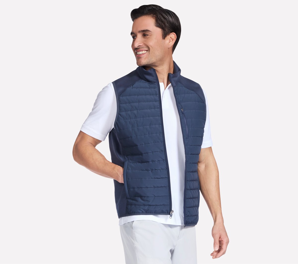Skechers Men GO SHIELD Cozy Fit Hybrid Vest