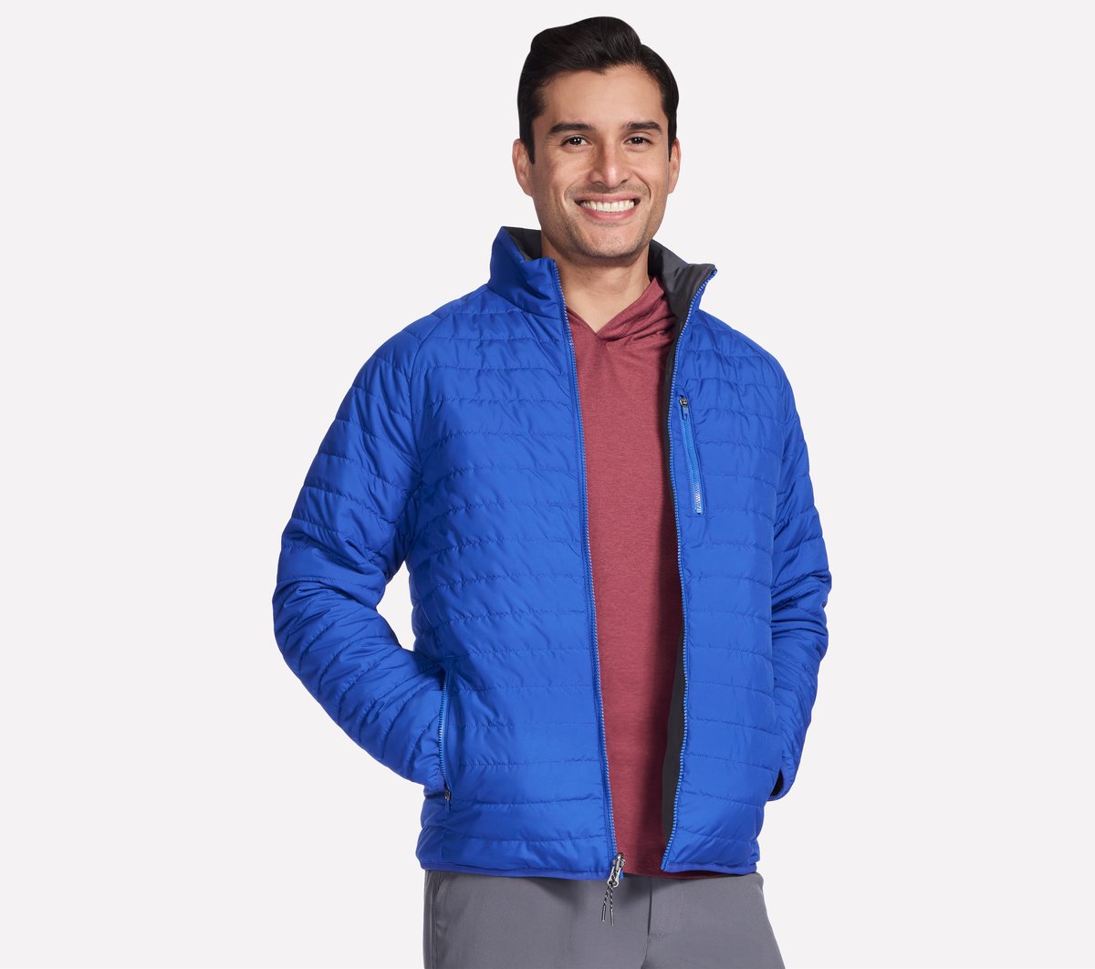 Skechers Men GO SHIELD Cozy Fit Altitude Reversible Jacket