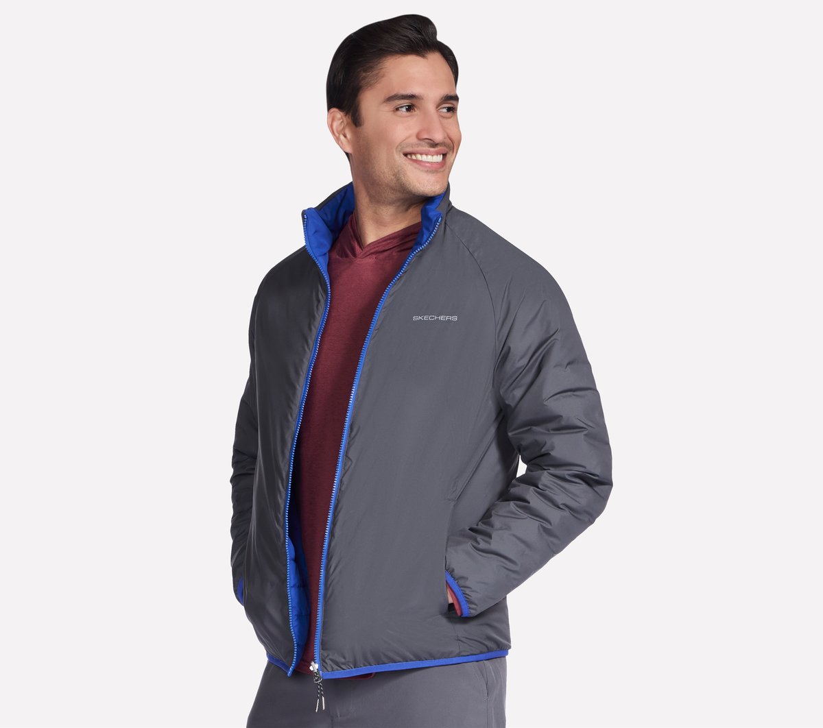 Skechers Men GO SHIELD Cozy Fit Altitude Reversible Jacket