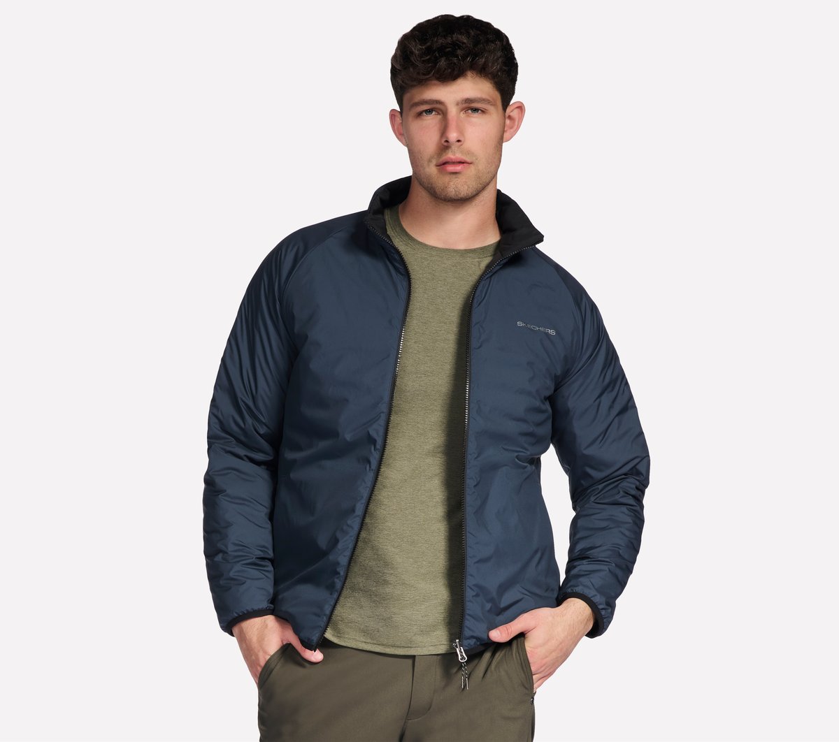 Skechers Men GO SHIELD Cozy Fit Altitude Reversible Jacket