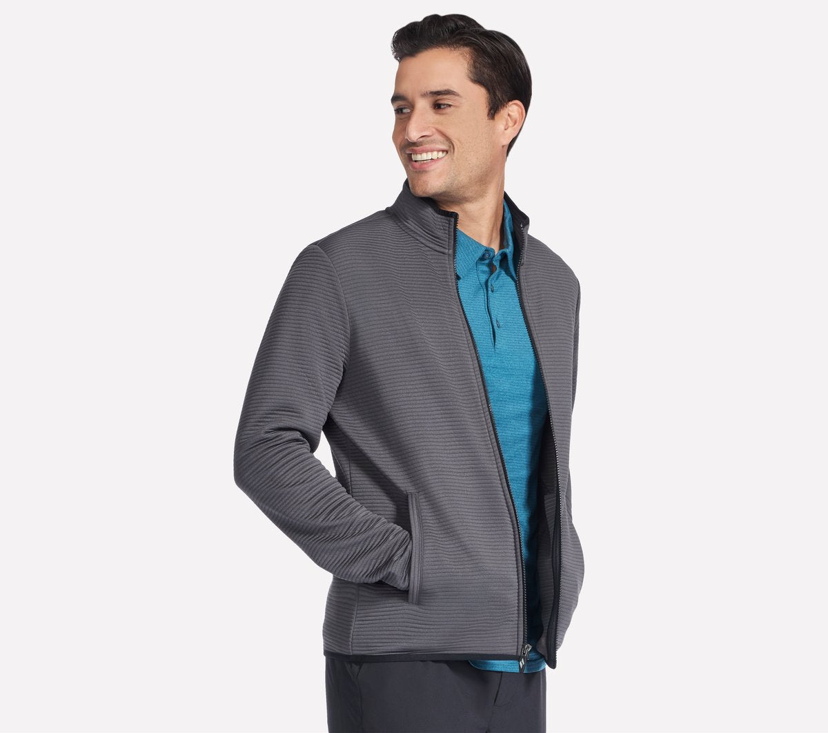 Skechers Men The Hoodless Hoodie Ottoman Jacket