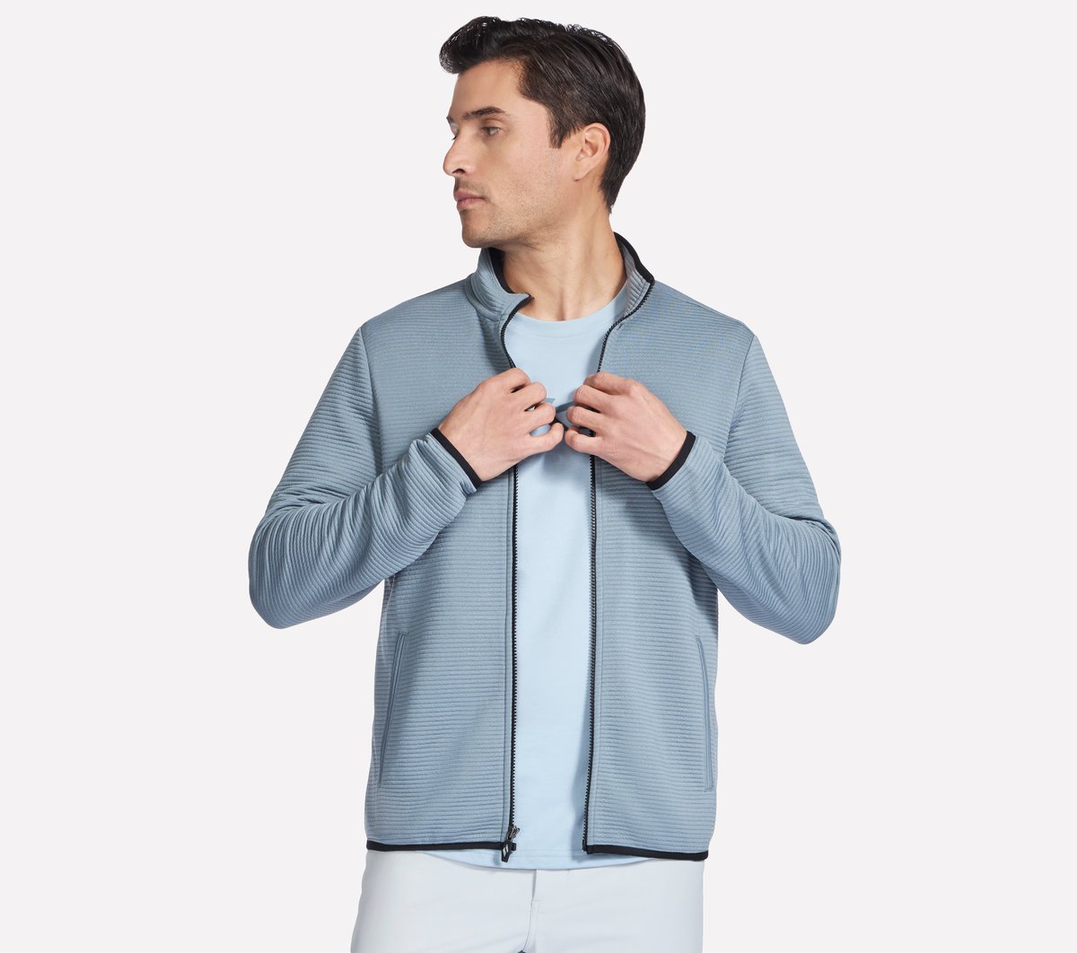 Skechers Men The Hoodless Hoodie Ottoman Jacket