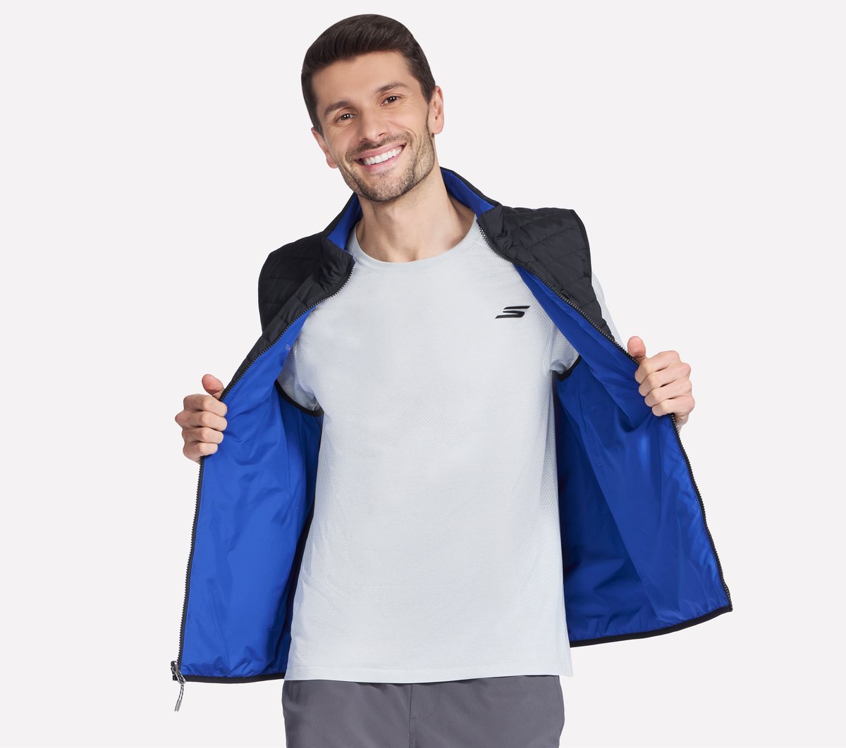 Skechers Men GO SHIELD Cozy Fit Altitude Reversible Vest