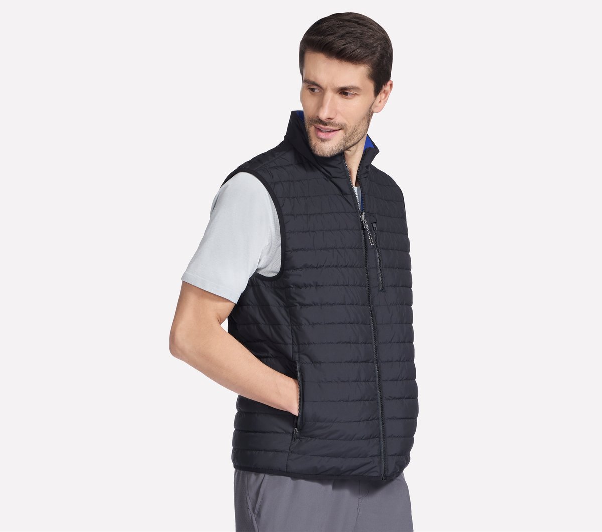 Skechers Men GO SHIELD Cozy Fit Altitude Reversible Vest