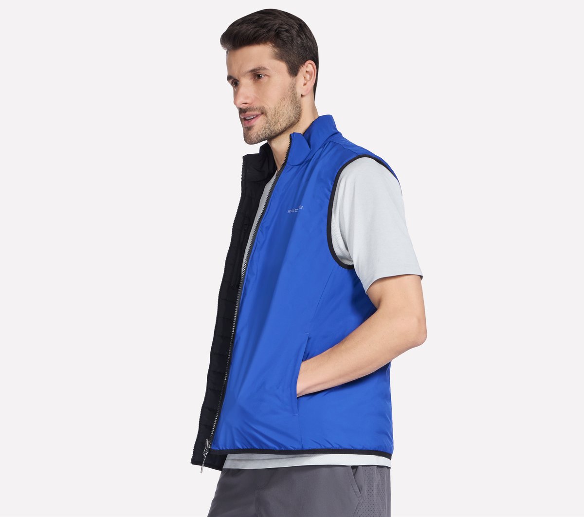 Skechers Men GO SHIELD Cozy Fit Altitude Reversible Vest