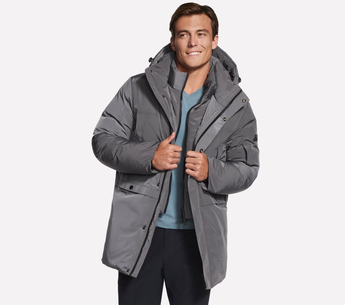 Skechers Men Non-Quilted Parka