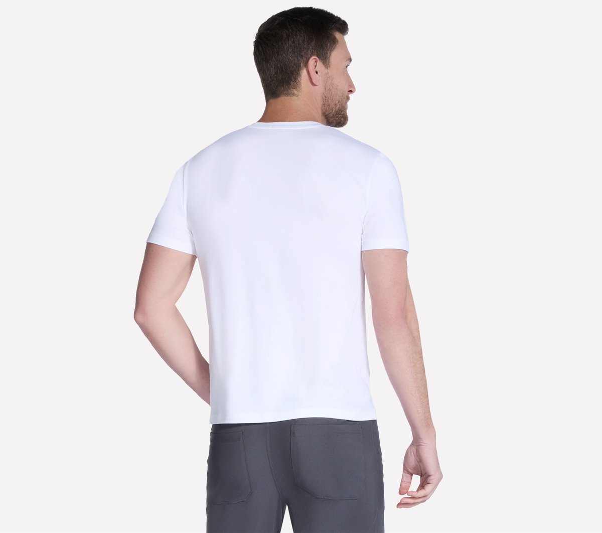 Skechers Men GO DRI Pima Short Sleeve V-Neck