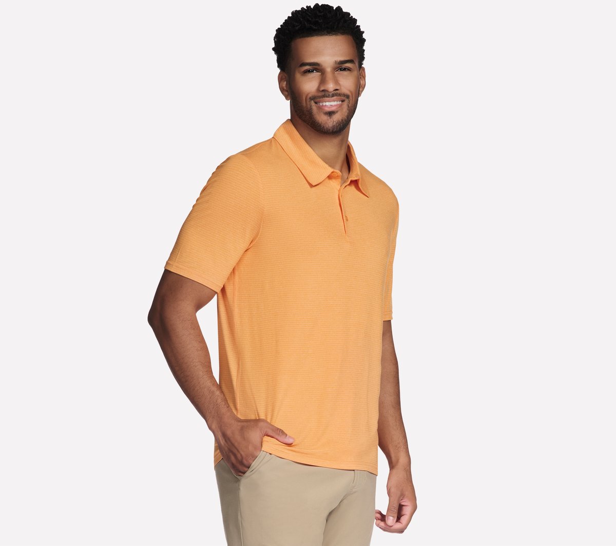 Skechers Men GO GOLF GO DRI All Day Stripe Polo
