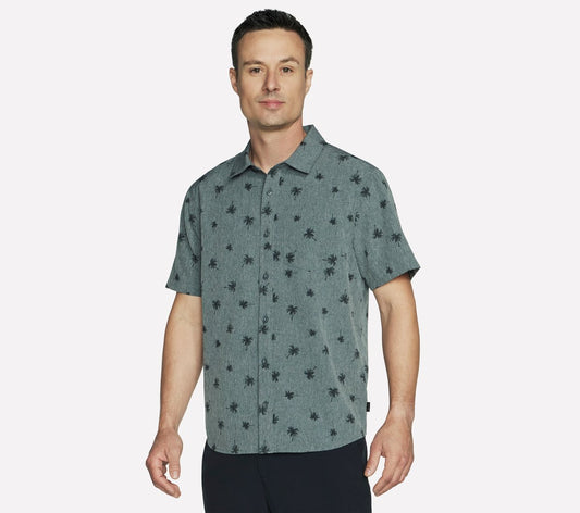 Skechers Men The GO WALK Air Printed Short Sleeve Shirt