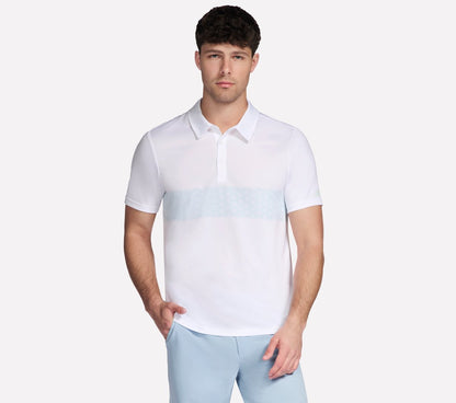 Skechers Men GO DRI Charge Palm Stripe Polo
