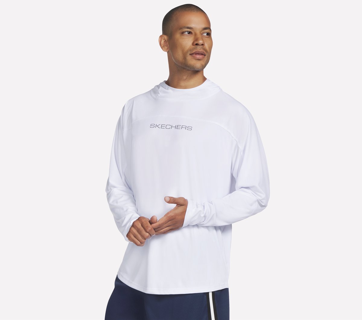 Skechers Men Hoops Long Sleeve Hoodie