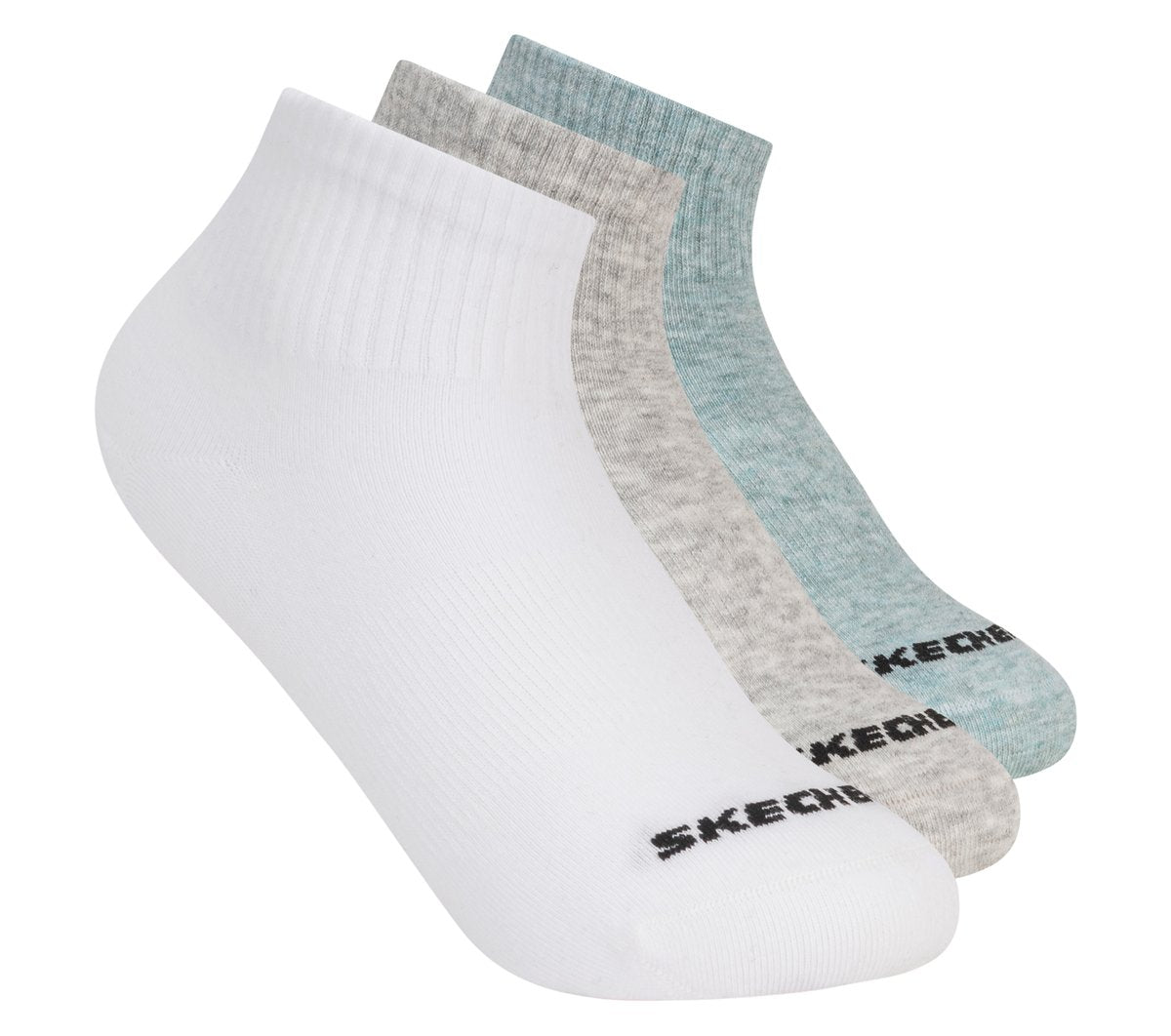 Skechers Kids|Clothing 3 Pack Boys' Quarter Crew Cotton Socks