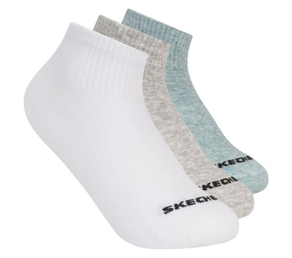 Skechers Kids|Clothing 3 Pack Boys' Quarter Crew Cotton Socks