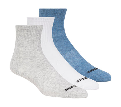 Skechers Kids|Clothing 3 Pack Boys' Crew Cotton Socks