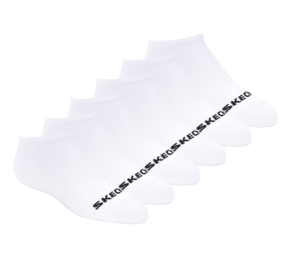 Skechers Kids|Clothing Cotton No-Show Socks - 6 Pack