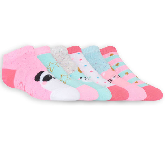 Skechers Kids|Clothing 6 Pack Low Cut Cute Socks