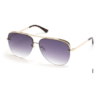Skechers Clothing Semi-Rimless Metal Aviator