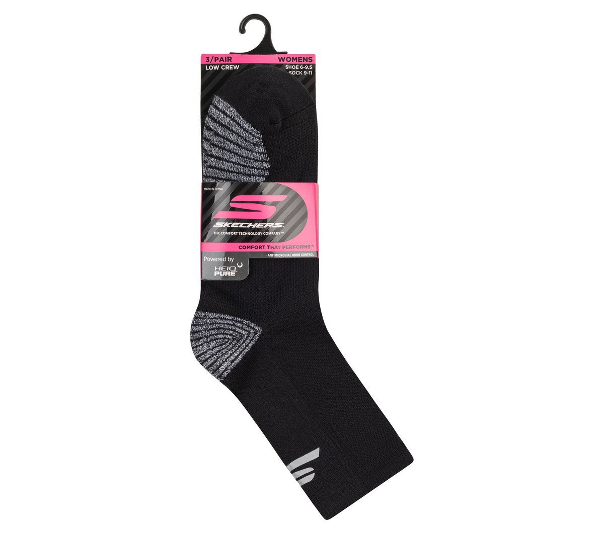 Skechers Clothing 3 Pack Women's Half Terry Low Crew Socks
