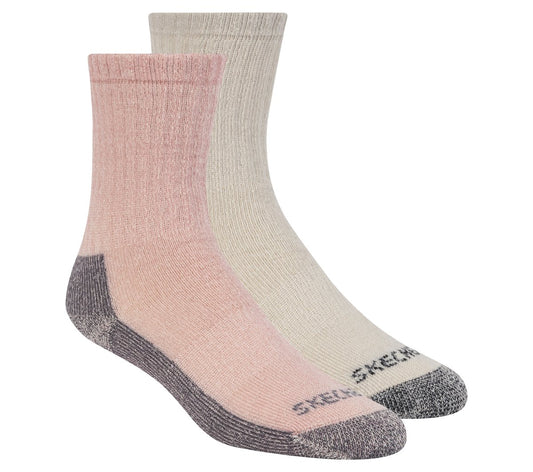 Skechers Clothing 2 Pack Women's Crew Wool Socks