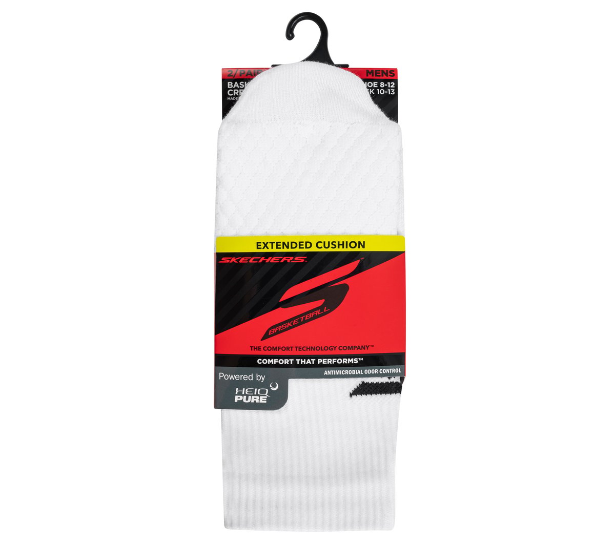 Skechers Clothing 2 Pack Performance Basketball Crew Socks