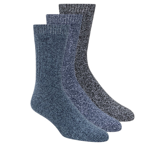 Skechers Clothing Super Soft Boot Crew Socks - 3 Pack