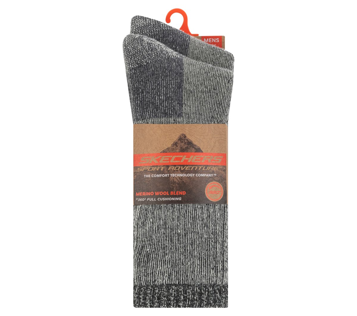 Skechers Clothing 2 Pack Men's Crew Wool Socks