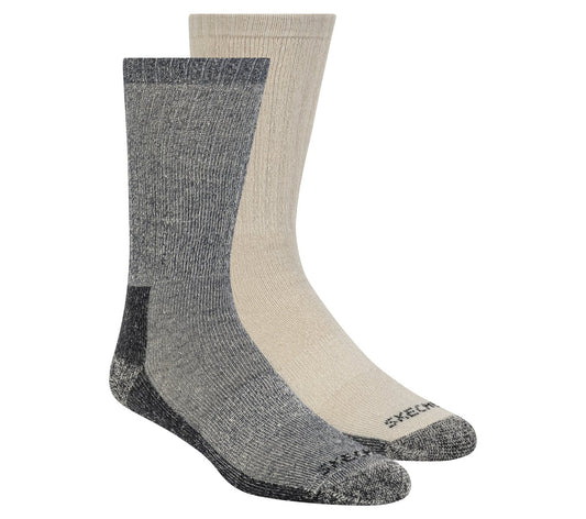 Skechers Clothing 2 Pack Men's Crew Wool Socks