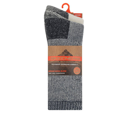 Skechers Clothing 2 Pack Men's Crew Wool Socks