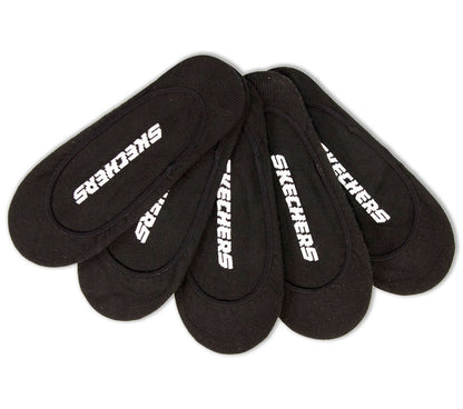 Skechers Clothing 5 Pack Non Terry Solid Liner Socks