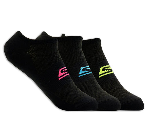 Skechers Clothing 3 Pack No Show Stretch Socks
