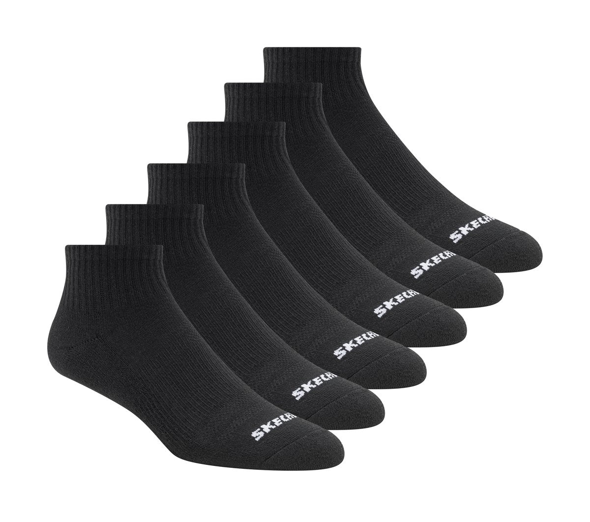 Skechers Clothing 6 Pack Core Quarter Medium Socks