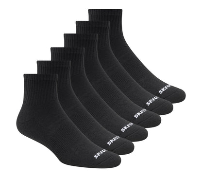 Skechers Clothing 6 Pack Core Quarter Large Socks