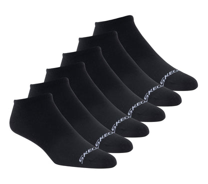 Skechers Clothing 6 Pack Men's Cotton No Show Socks