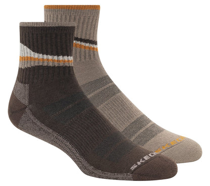 Skechers Clothing 2 Pack Men's Quarter Trail Socks