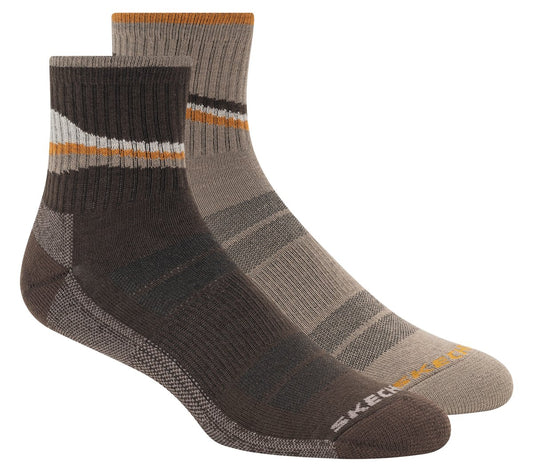 Skechers Clothing 2 Pack Men's Quarter Trail Socks