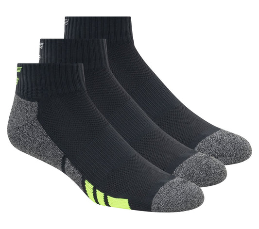 Skechers Clothing 3 Pack Men's Half Terry Quarter Crew Socks