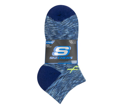 Skechers Clothing 6 Pack Space Dye Low Cut Socks