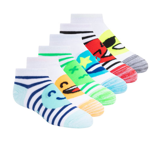 Skechers Clothing Lowcut Emoticon Socks - 6 Pack
