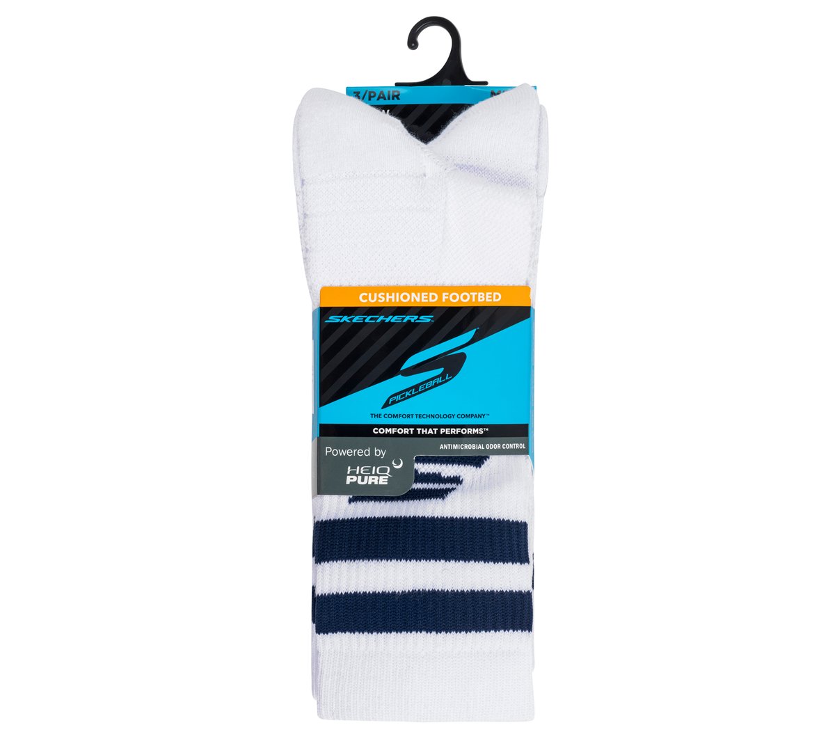 Skechers Clothing 3 Pack Performance Pickleball Crew Socks