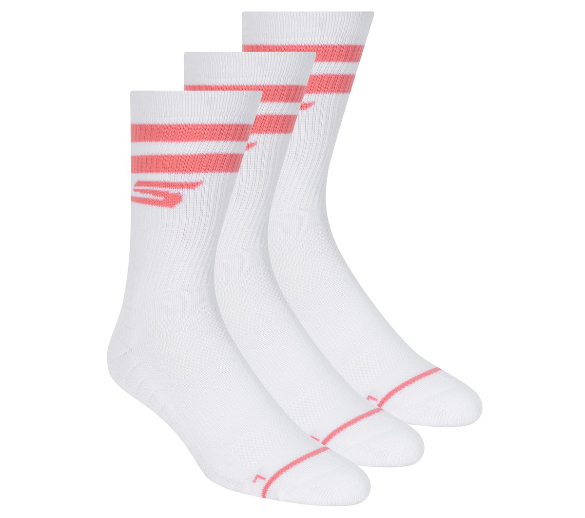 Skechers Clothing 3 Pack Performance Pickleball Crew Socks