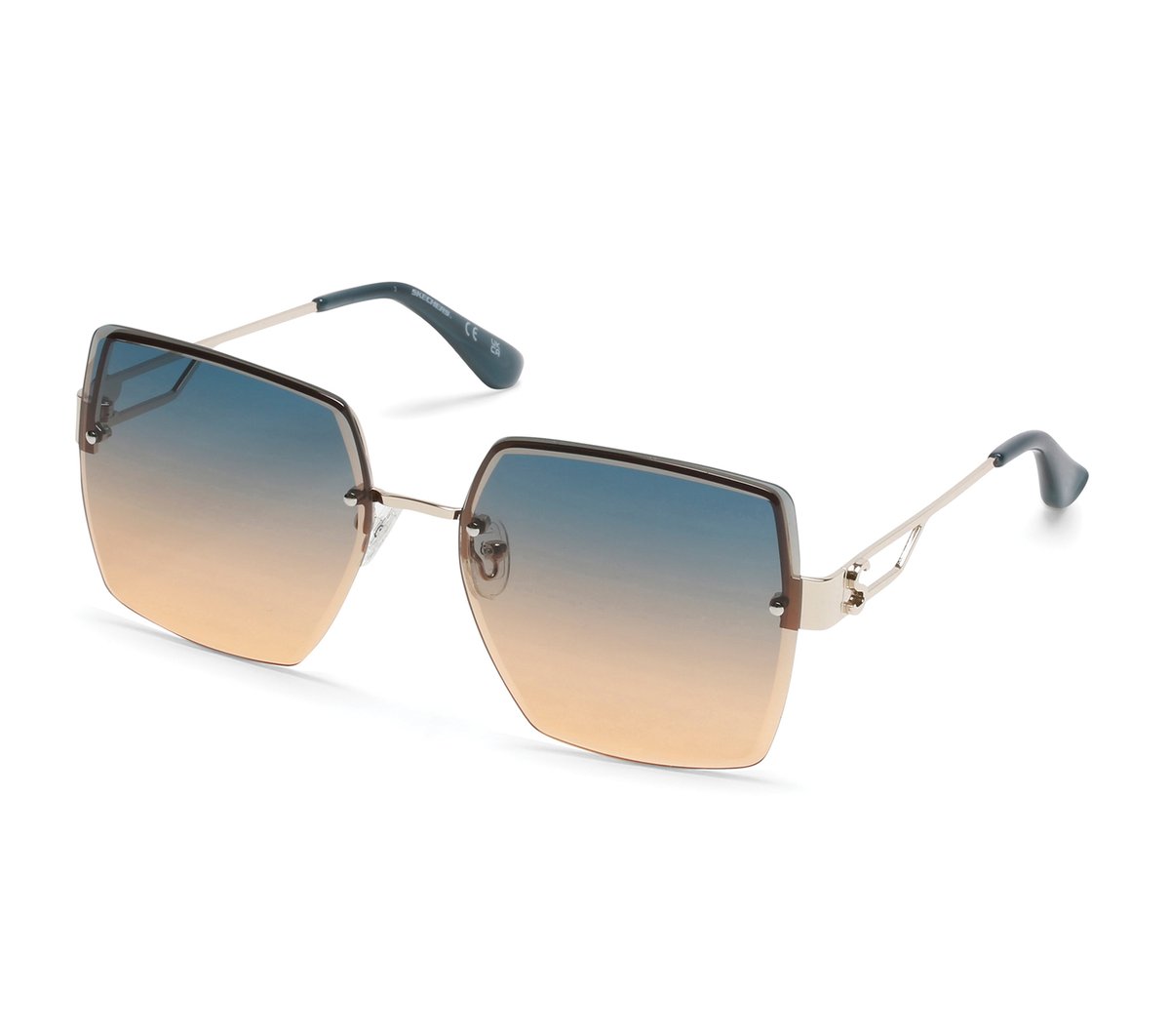 Skechers Clothing Oversized Rimless Square Sunglasses