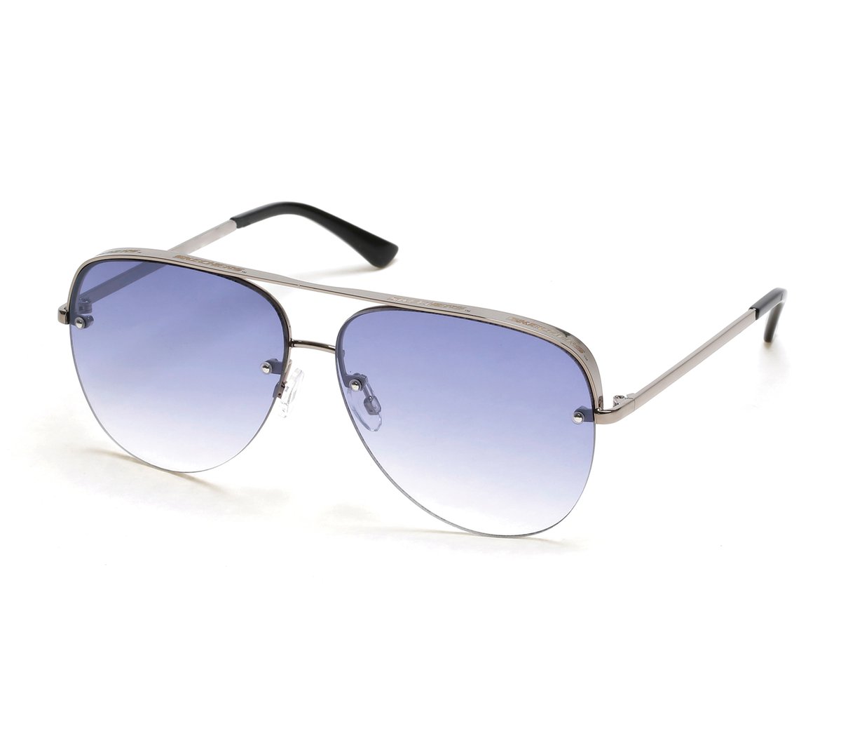 Skechers Clothing Semi-Rimless Metal Aviator