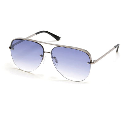 Skechers Clothing Semi-Rimless Metal Aviator