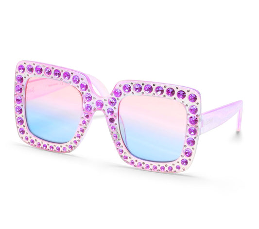 Skechers Clothing Square Rhinestone Sunglasses